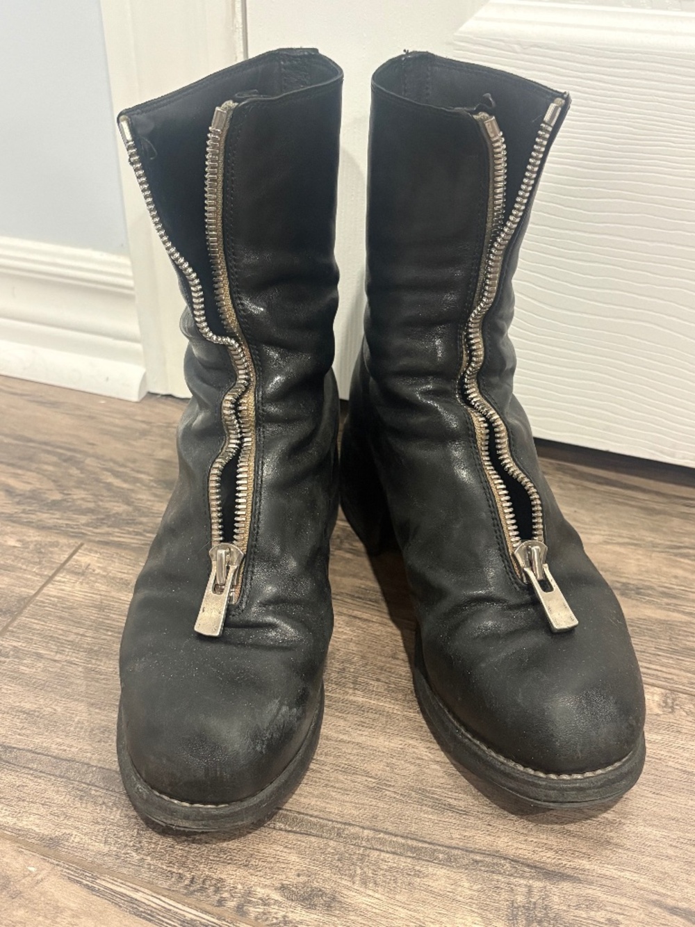 Guidi front zip boots in size 36
